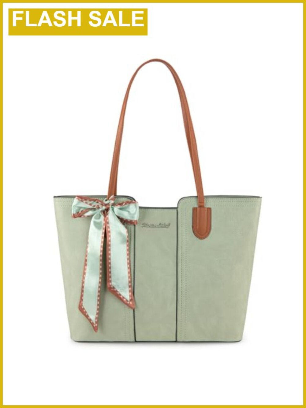 Vegan Leather Top Handle Tote Bag Zipper Closure Work Shoulder Satchel